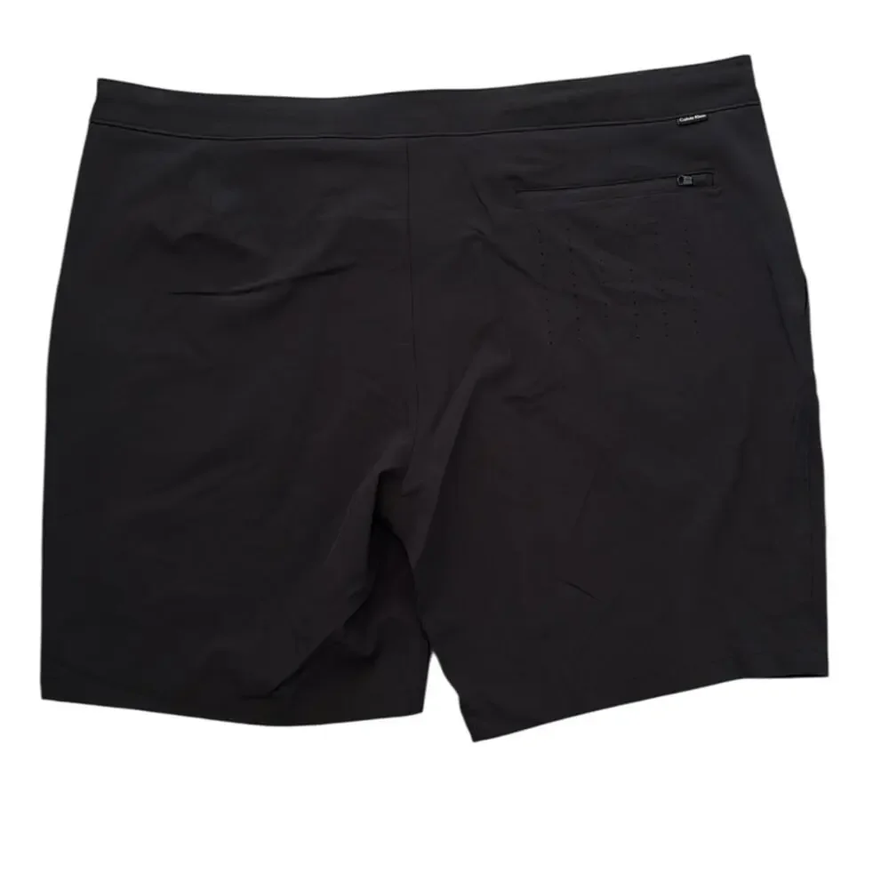 Calvin Klein Hybrid Shorts Swim Black Swimwear Size XXL Stretch UPF Quick Dry